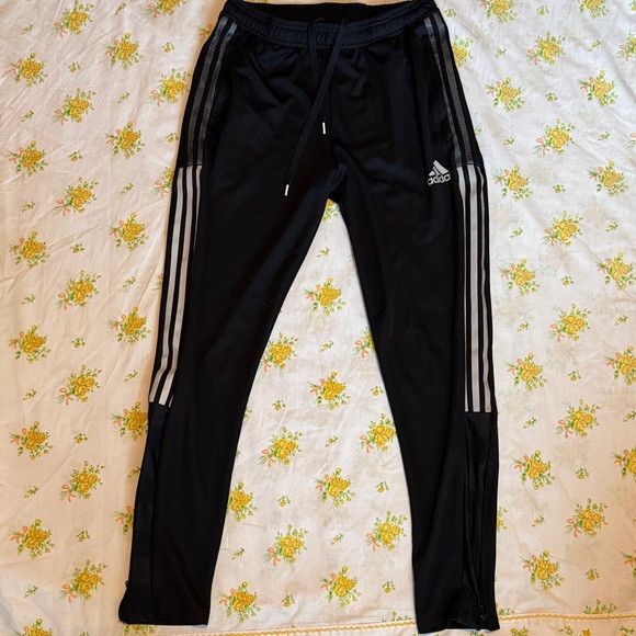 adidas Pants - Adidas Women’s Aeroready Black/Cream Prime Green Track Pants M